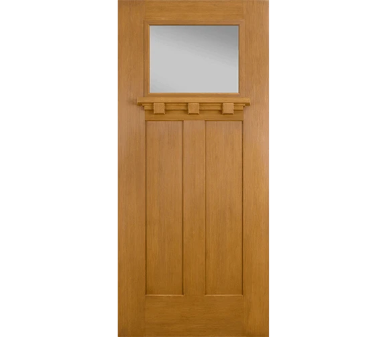 Baltimore Craftsman Light Fiberglass Entry Door