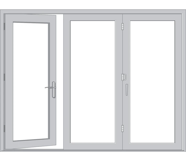 Baltimore Pella Architect Reserve Series Contemporary Bifold Patio Door