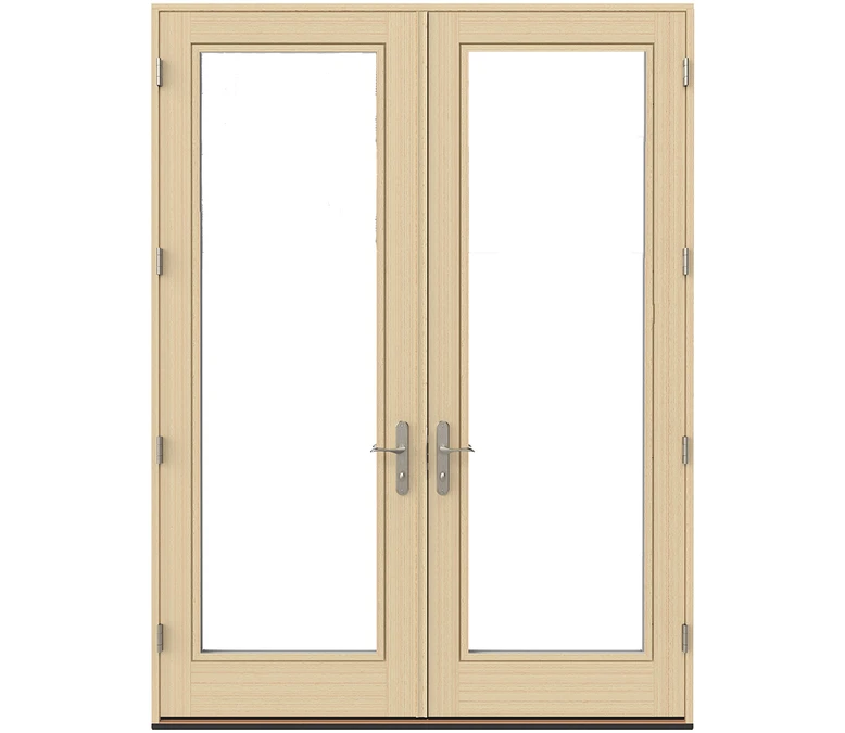 Baltimore Pella Lifestyle Series Wood Double Hinged Patio Doors